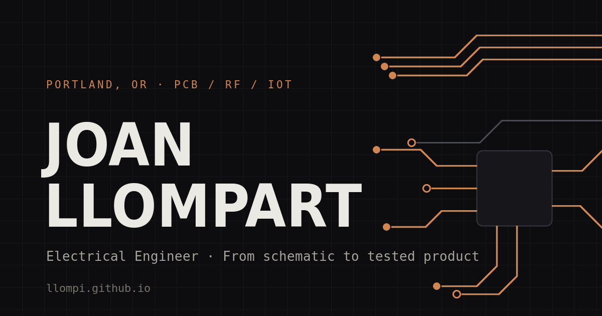 Joan Llompart · Electrical Engineer
